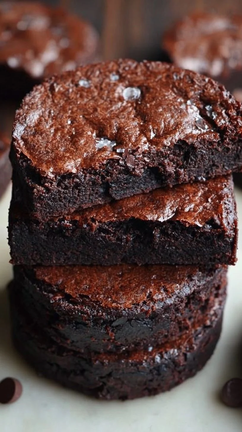 Delicious best ever sourdough brownies on a plate