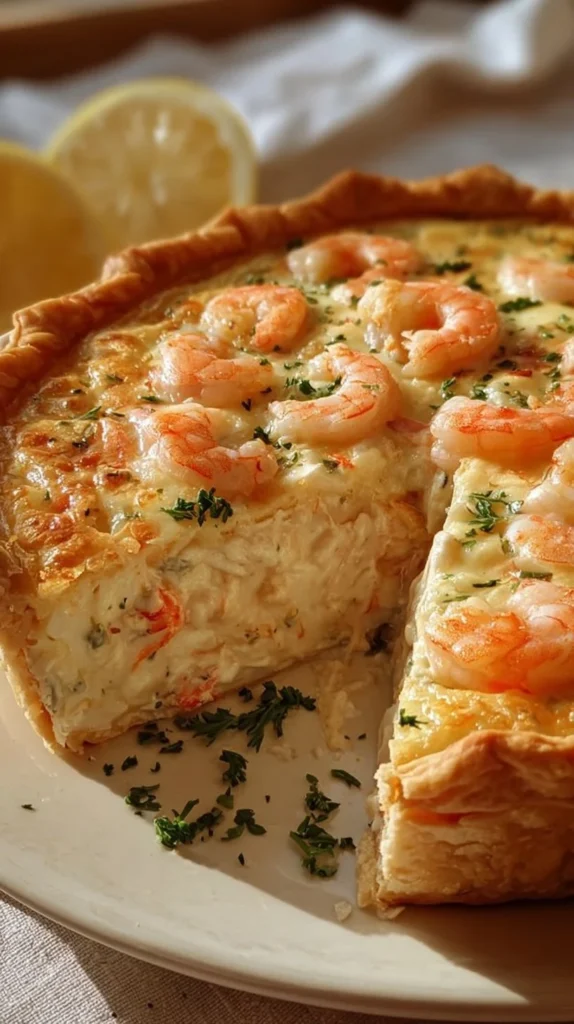 Delicious Florida shrimp pie recipe served on a plate