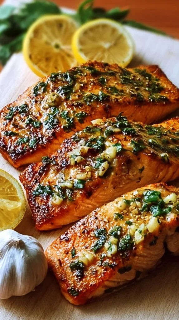 Delicious lemon garlic salmon ready in 15 minutes
