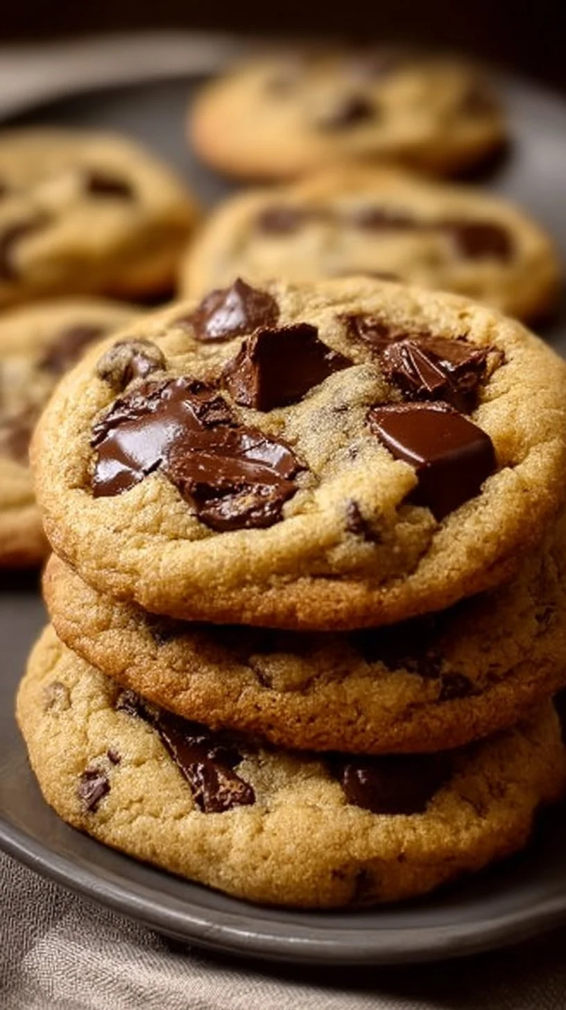 Soft and chewy chocolate chip cookies fresh out of the oven