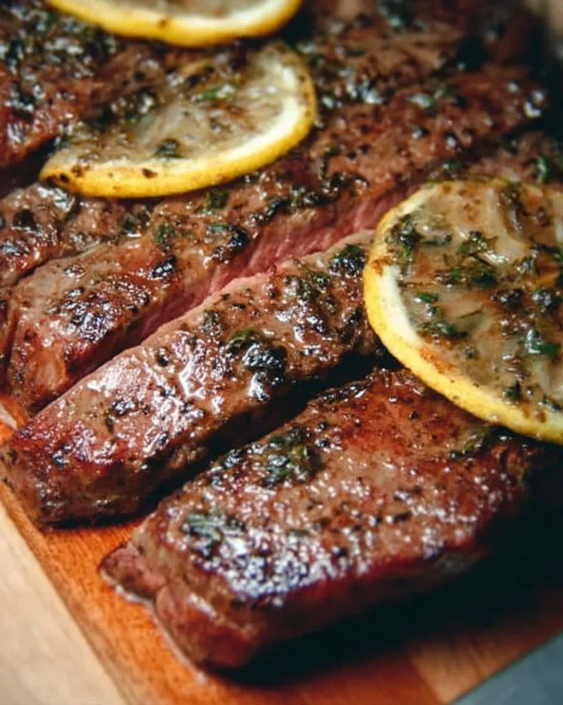 Delicious steak marinated and ready for grilling with the best steak marinade.