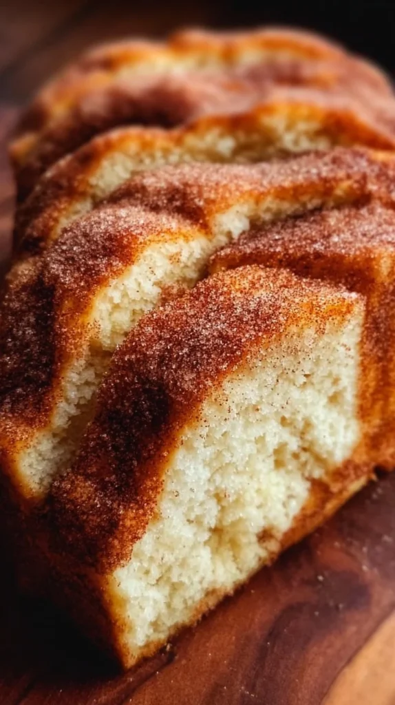 Delicious Cinnamon Sugar Donut Bread, a sweet breakfast treat.