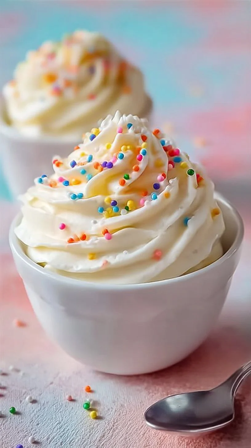 Delicious Cool Whip and pudding frosting on a chocolate cake