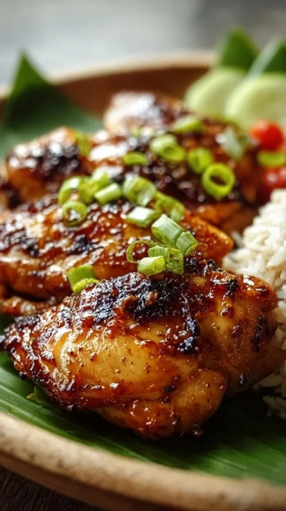 Delicious Easy Hawaiian Chicken served with pineapple and rice.