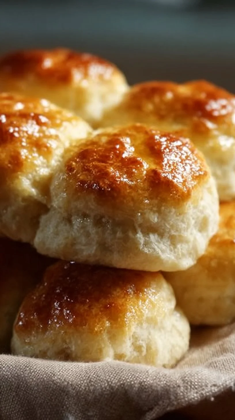 Light and fluffy 7 Up biscuits served on a plate