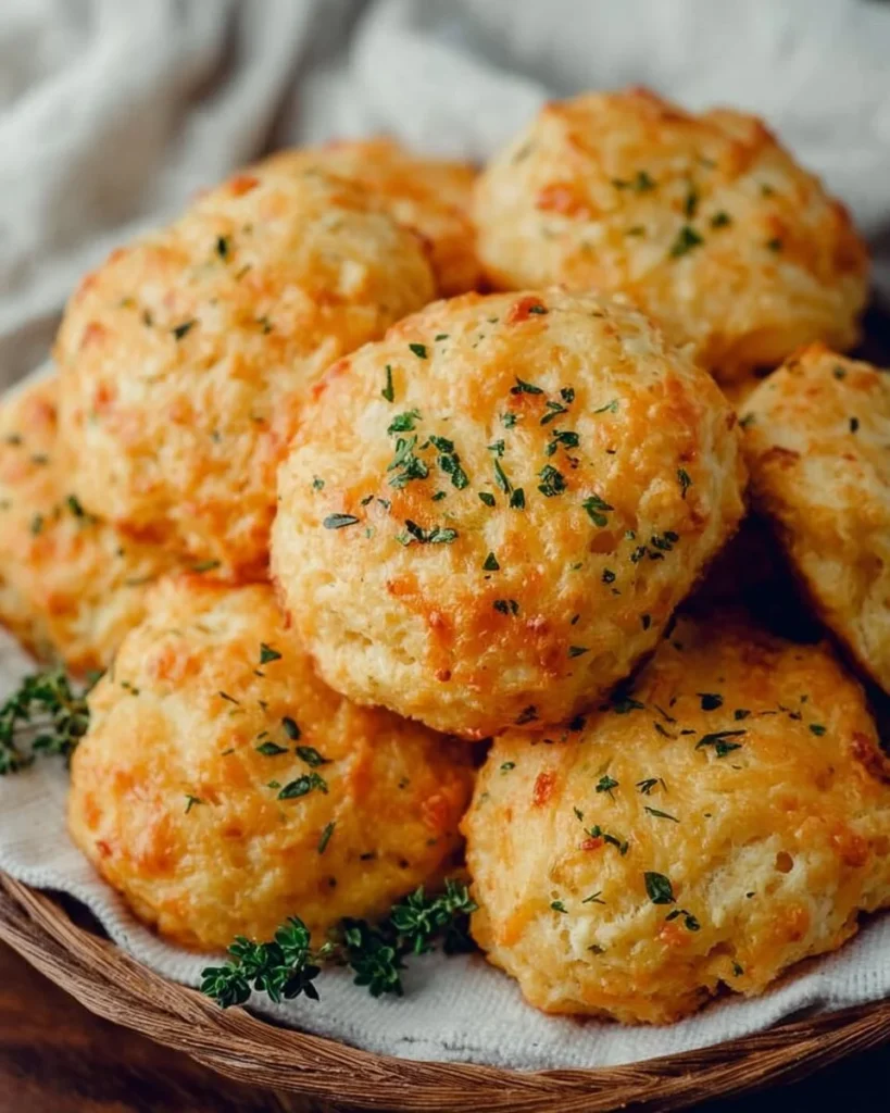 Plate of low carb cheddar biscuits fresh from the oven