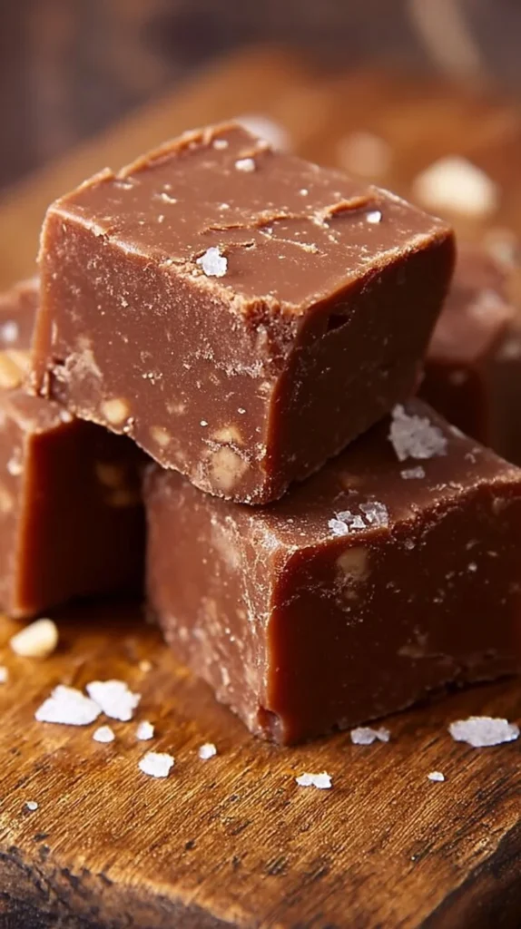 Delicious Mackinac Island Fudge pieces in a colorful display