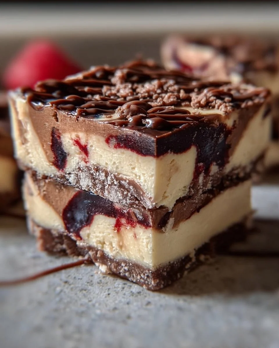 Delicious no-bake cheesecake fudge in a square dish, ready to serve