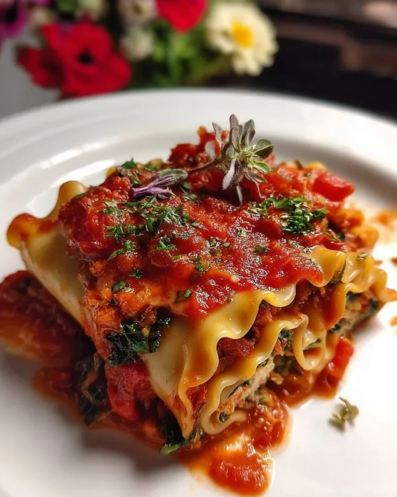 Quick lentil spinach vegan lasagna roll ups recipe