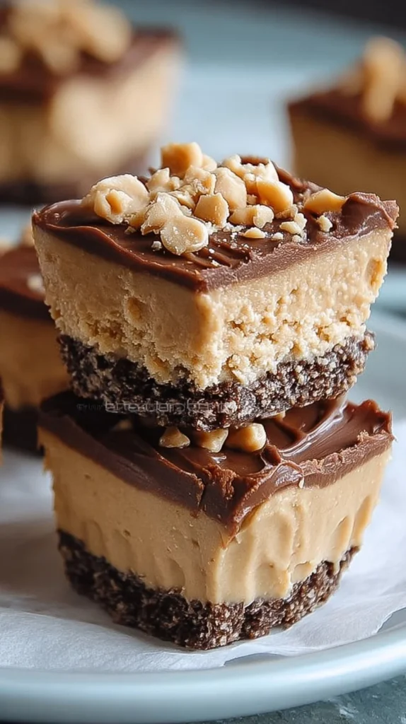 Delicious sugar-free peanut butter no-bake keto dessert