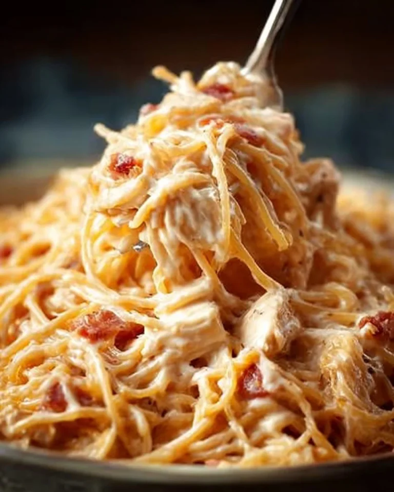 Ultimate chicken spaghetti dish with pasta and savory sauce