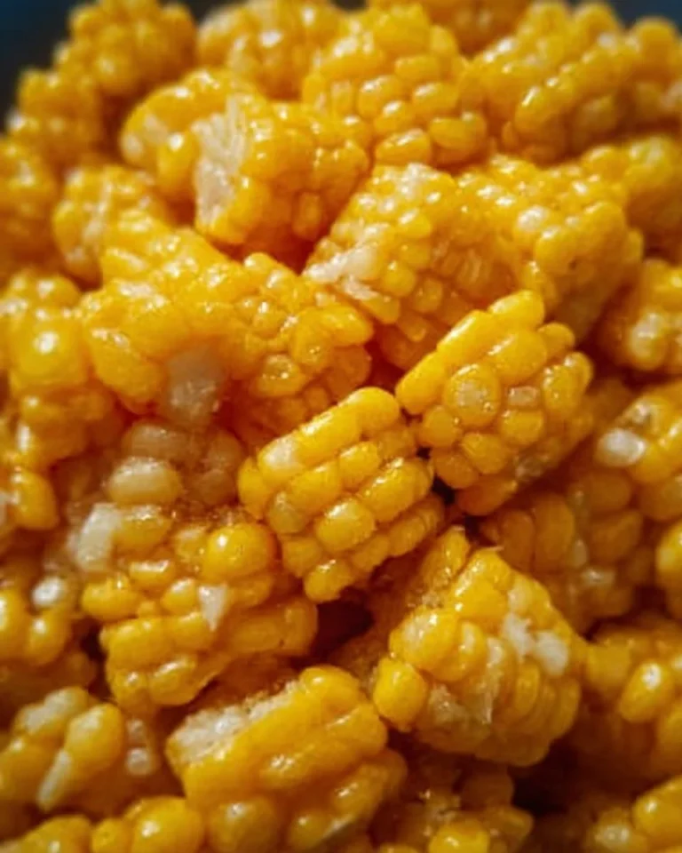 Delicious plate of crispy fried corn garnished with herbs
