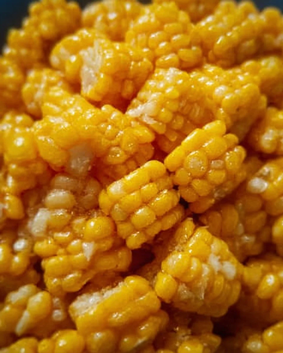 Delicious plate of crispy fried corn garnished with herbs