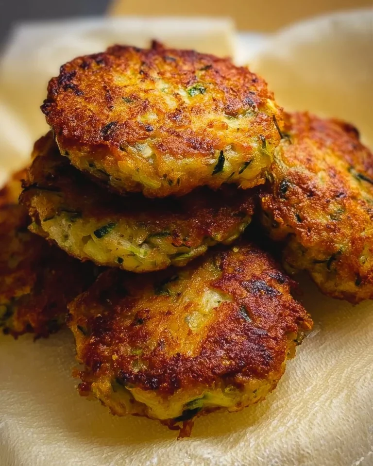 Delicious homemade zucchini patties served on a plate