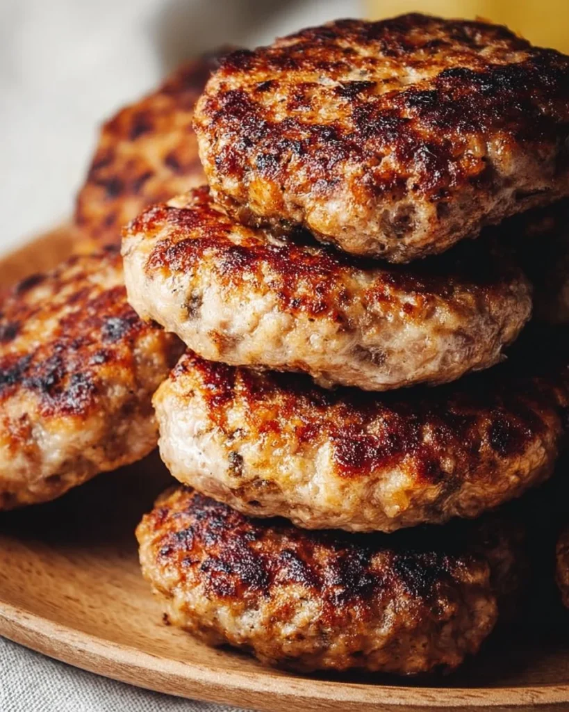 Best homemade turkey burger patties on a grill