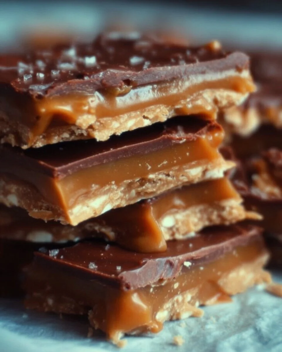 Delicious Better Than Anything Toffee dessert with chocolate and nuts