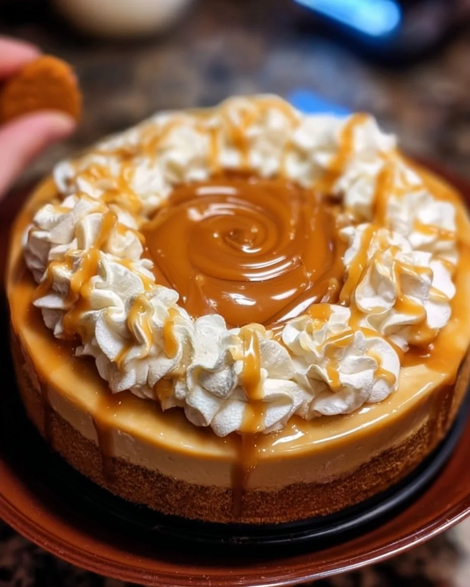 Caramel Pumpkin Pie Cheesecake Dip served in a bowl with a spoon