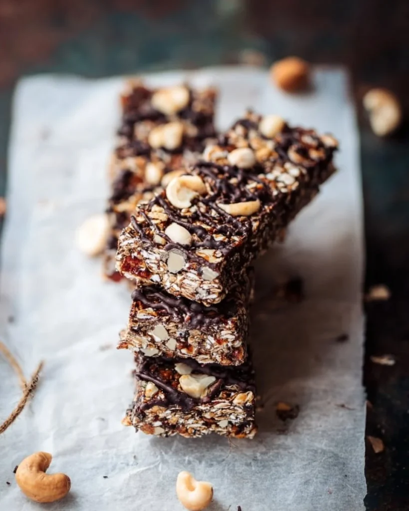 Delicious Chocolate Hazelnut Granola Bars for a healthy snack
