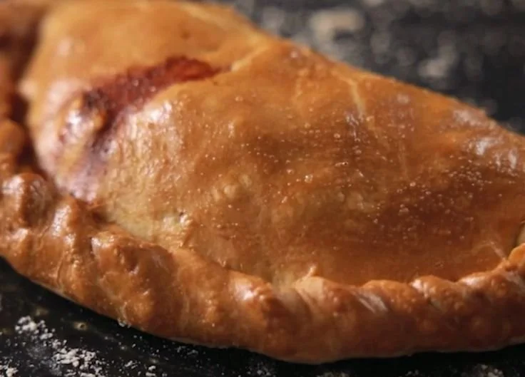 Delicious Cornish Pasties filled with meat and vegetables