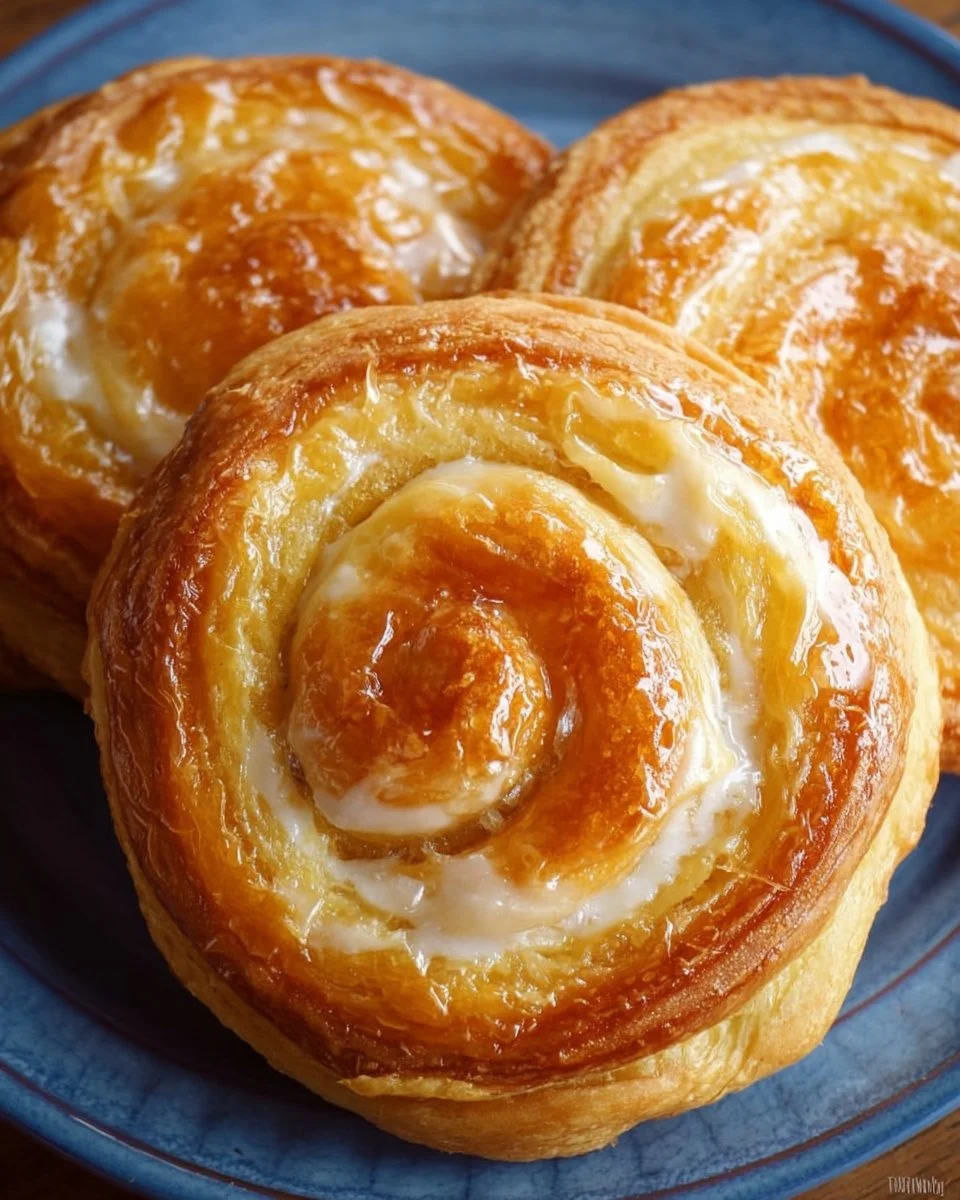 Delicious Crescent Cheese Danishes with flaky pastry and creamy cheese filling