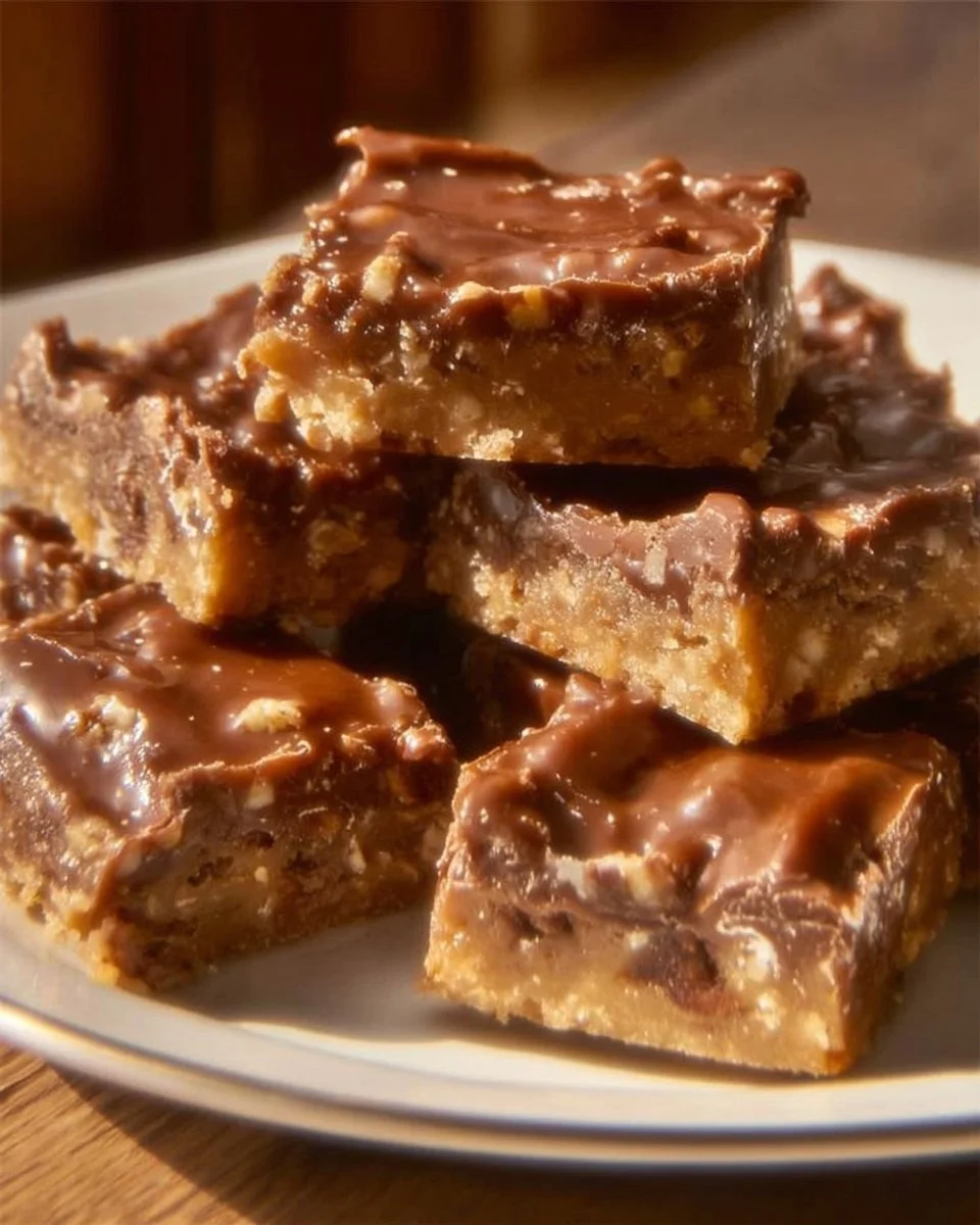 Delicious easy turtle bars with chocolate, caramel, and nuts