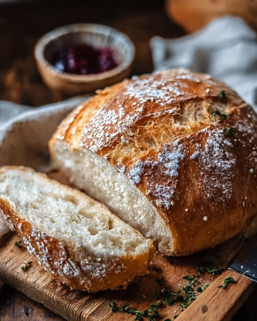 Freshly baked German bread made in 5 minutes for quick baking
