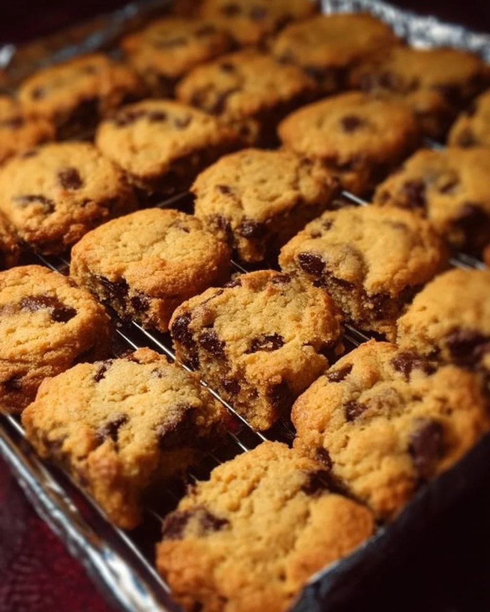 Homemade Lazy Cake Cookies with chocolate chips and nuts on a plate