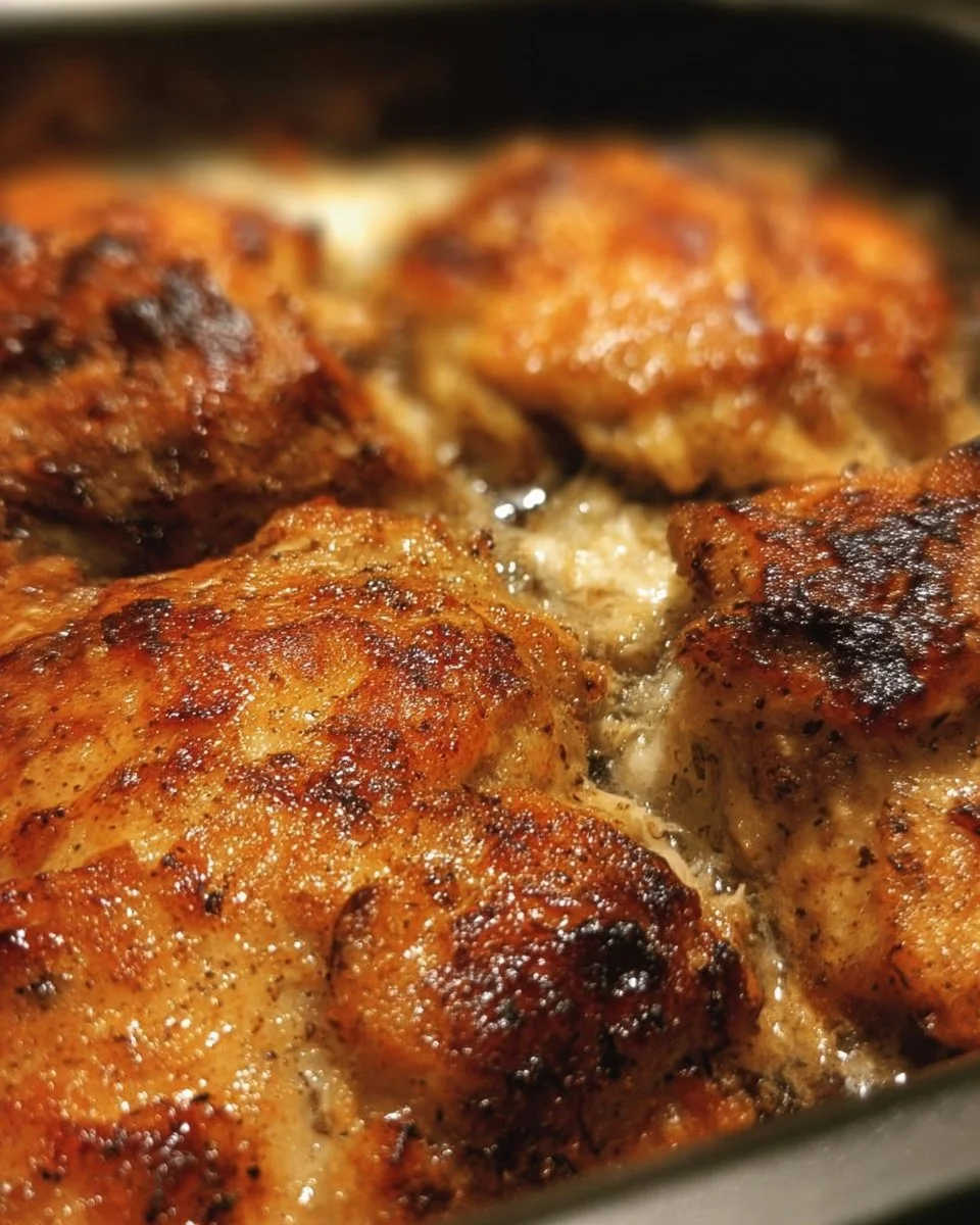 Delicious melt in your mouth chicken served with herbs and spices