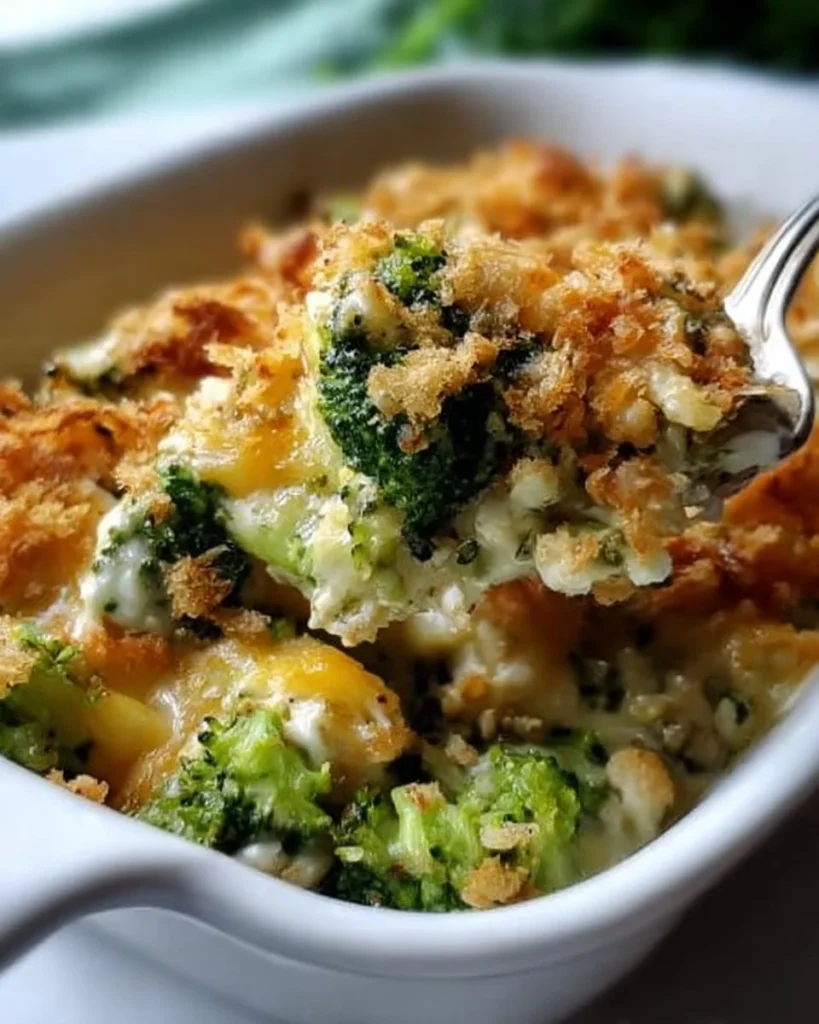Deliciously baked broccoli casserole inspired by Paula Deen's classic recipe.