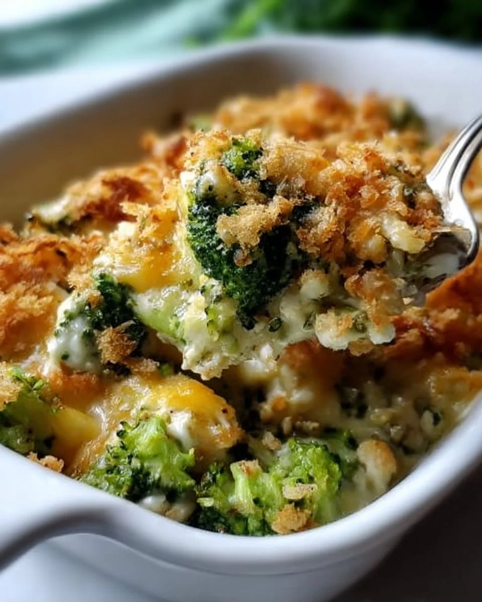 Deliciously baked broccoli casserole inspired by Paula Deen's classic recipe.
