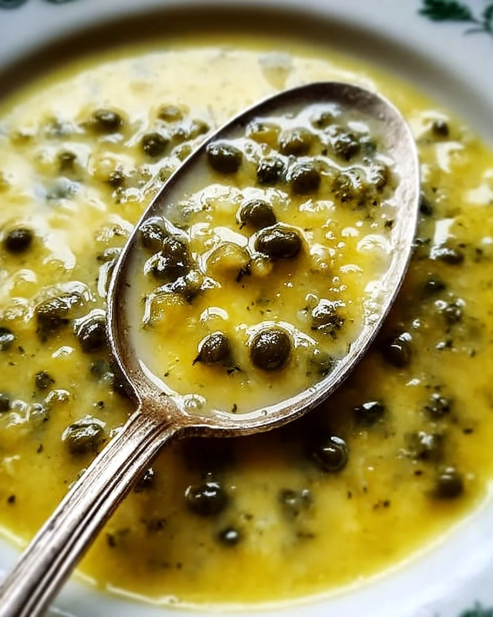 Simple lemon caper sauce recipe with fresh ingredients