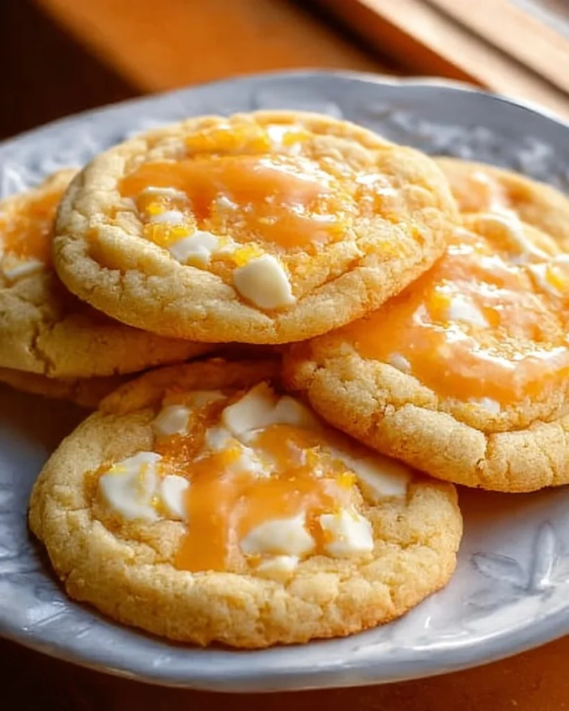 White Chocolate Orange Creamsicle Cookies with a refreshing taste