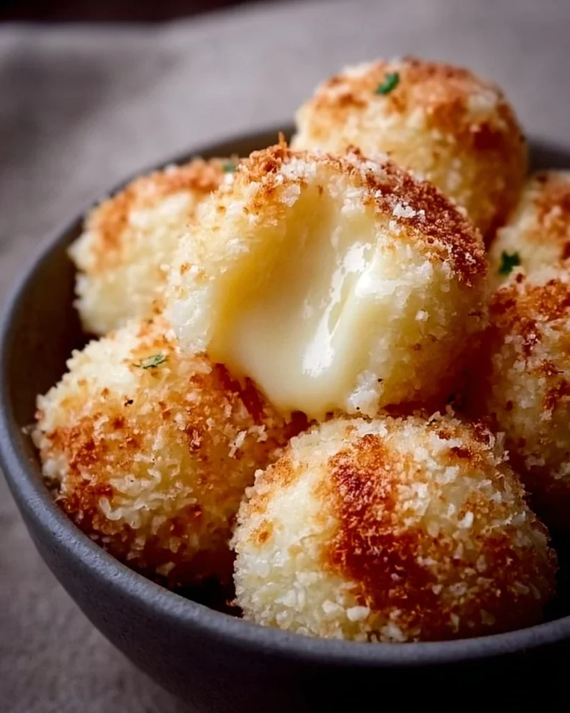 Delicious cheesy bites made with Parmesan and Mozzarella cheese