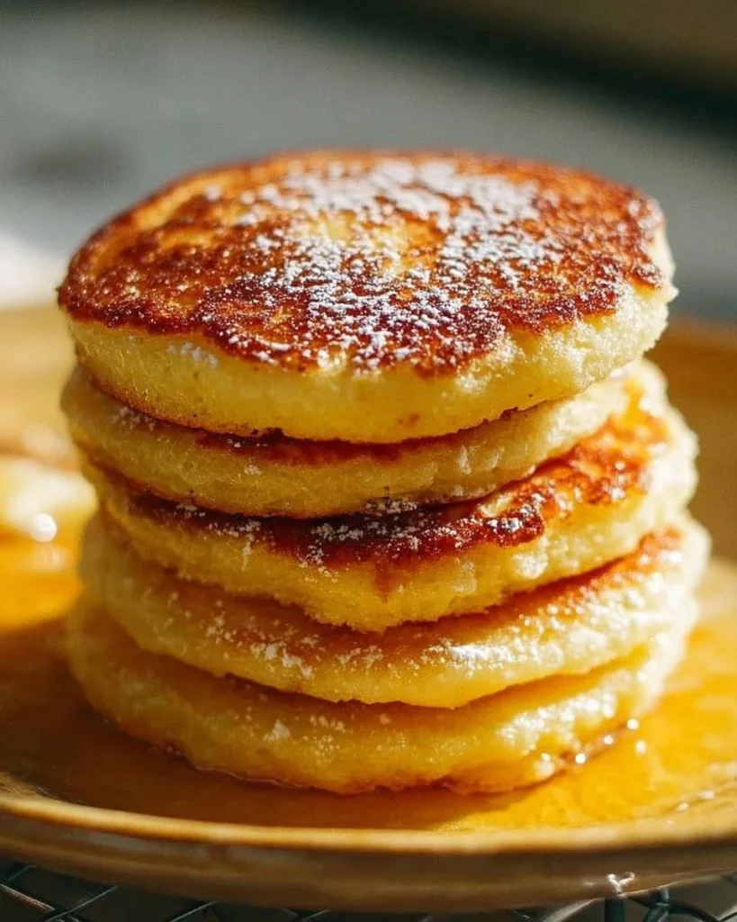 Southern-style cornmeal hoecakes served hot with butter