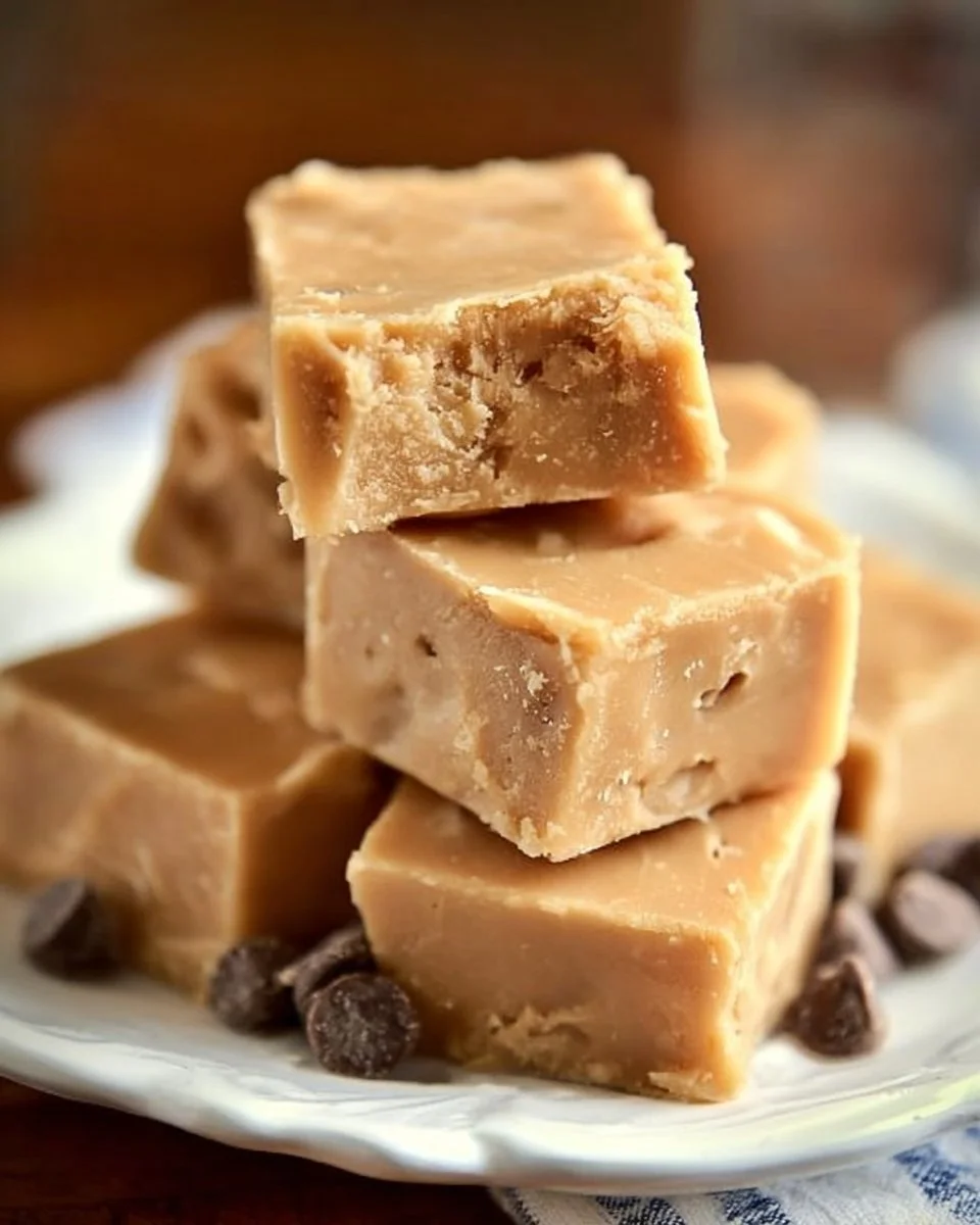 Sugar free peanut butter fudge dessert in a dish