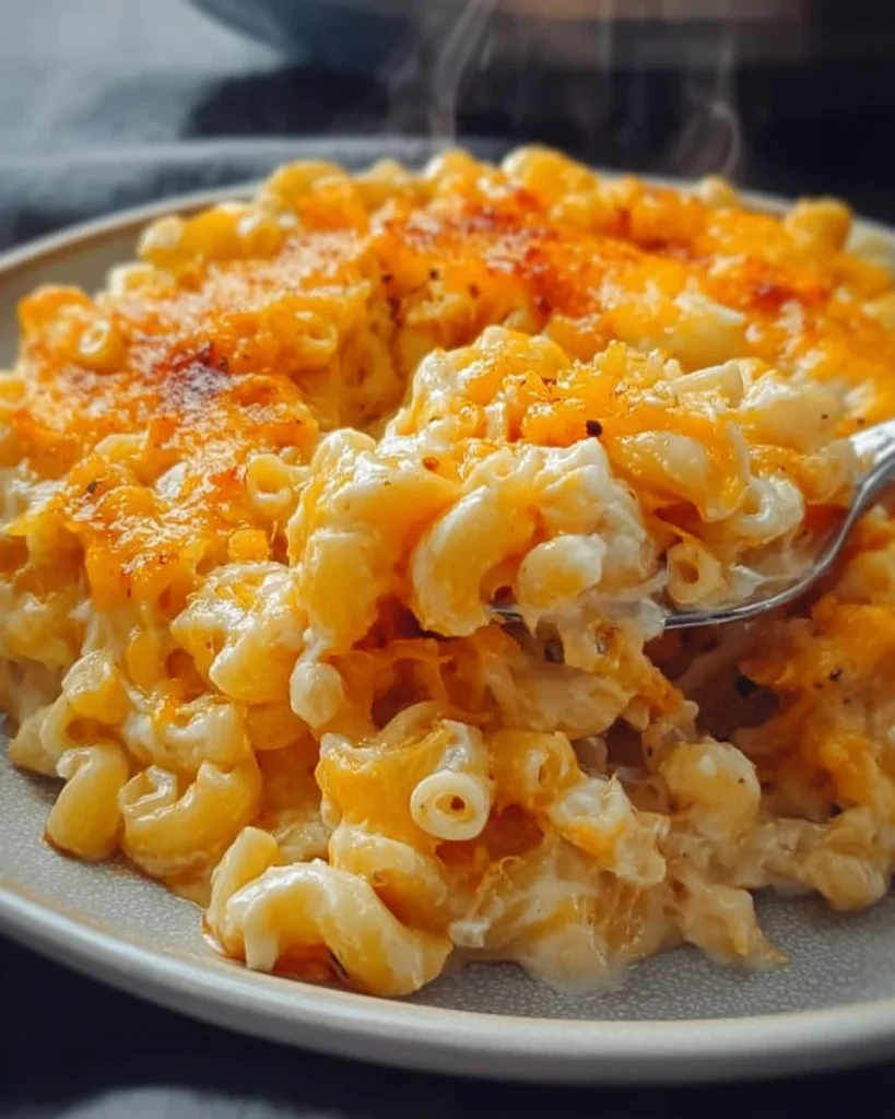 Delicious plate of Trisha Yearwood's slow cooker mac and cheese