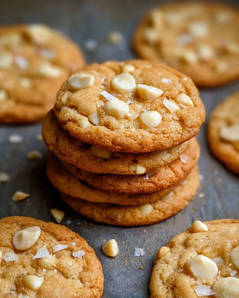 Delicious White Chocolate Macadamia Nut Cookies fresh out of the oven