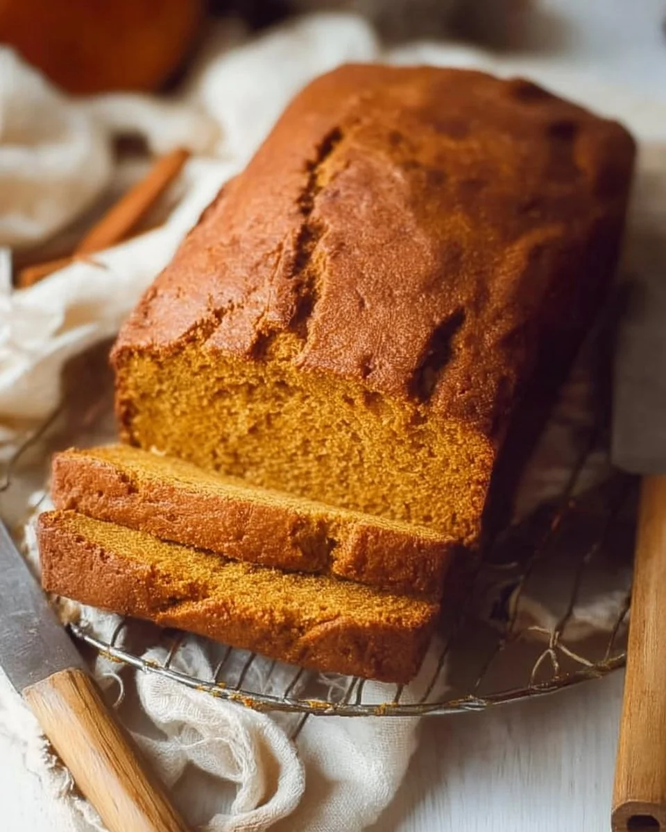 Delicious 5 ingredient pumpkin bread made with cake mix and spices