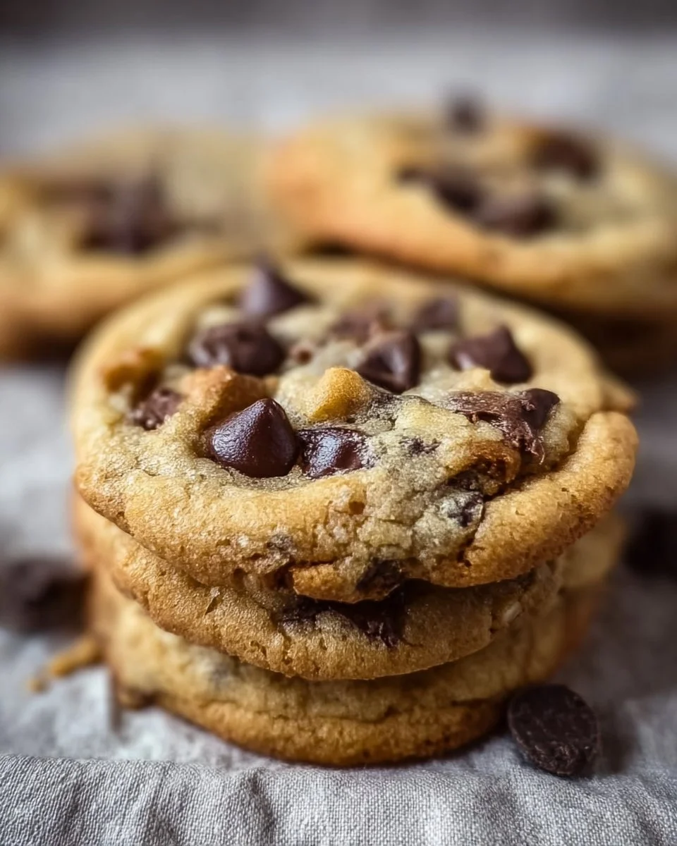 Freshly baked chocolate chip cookies on a cooling rack