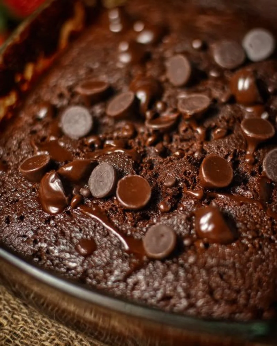 Delicious Death by Chocolate Dump Cake with rich chocolate topping