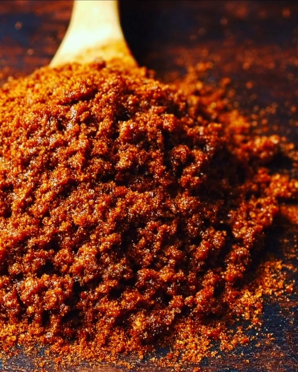 Homemade easy ground beef taco seasoning ingredients and spices.