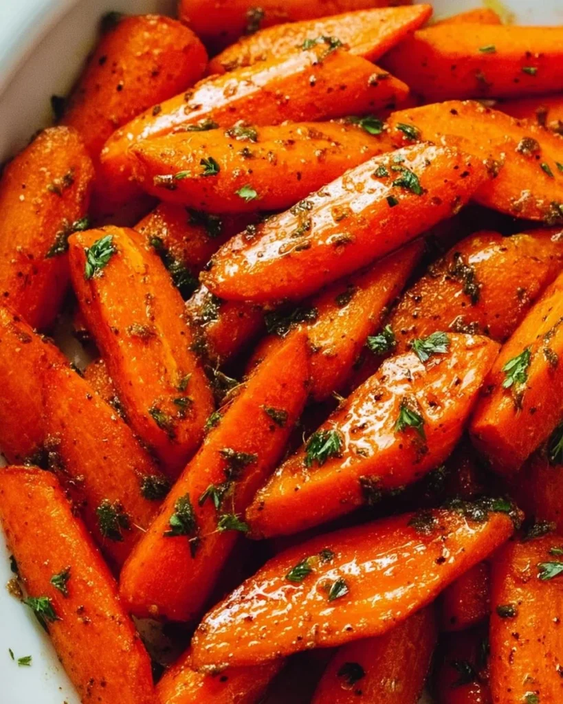 Delicious air fryer carrots served as a side dish