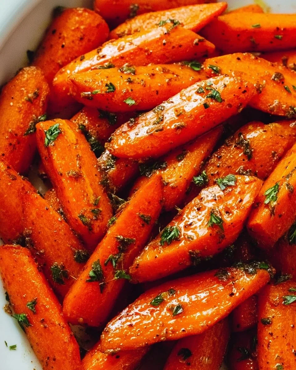 Delicious air fryer carrots served as a side dish