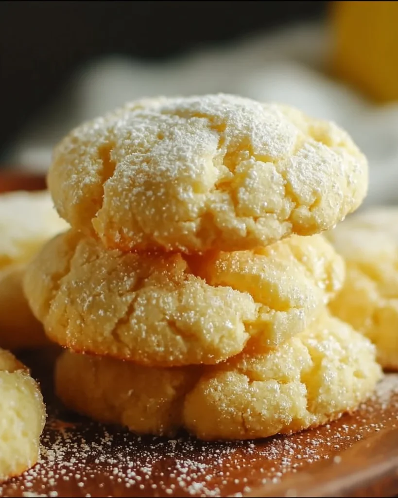Delicious lemon cake mix cookies with a zesty lemon flavor
