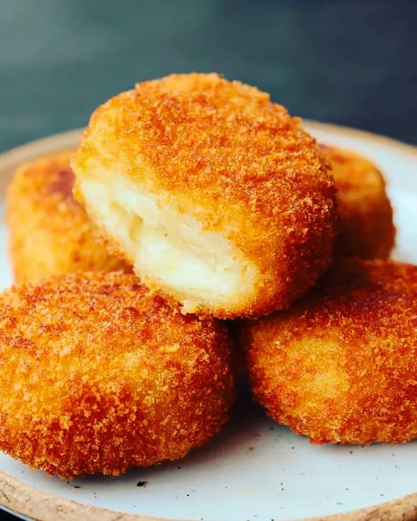 Crispy Japanese Potato Croquettes served with dipping sauce