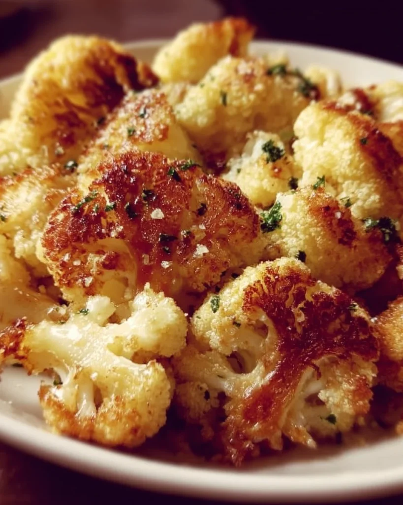 Delicious Marry Me Roasted Cauliflower dish serving on a plate