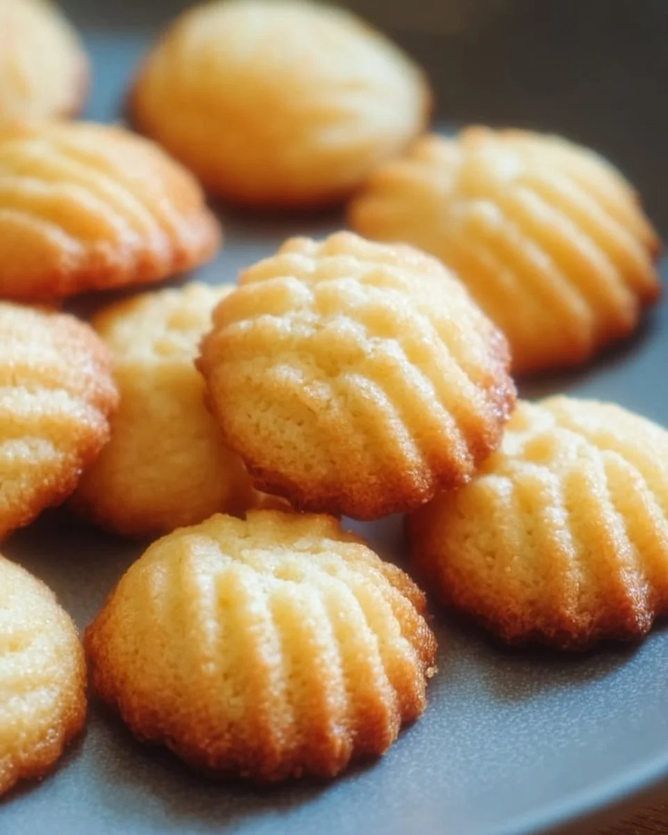 Mini butter cookies on a plate, perfect for snacking and sharing.