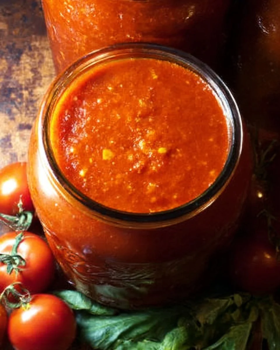 Delicious roasted tomato sauce recipe for pasta and pizza dishes