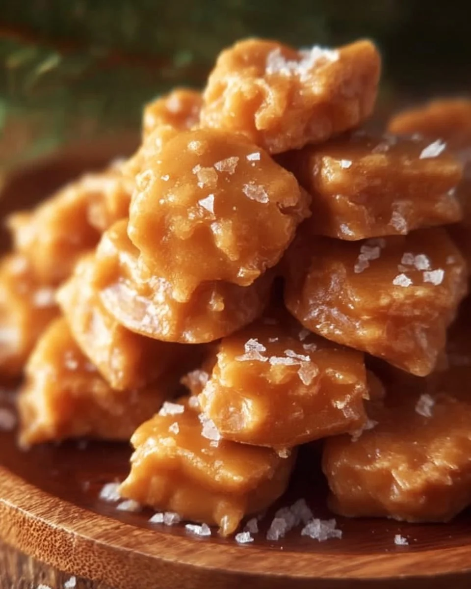Delicious salted caramel cracker bites ready to enjoy.
