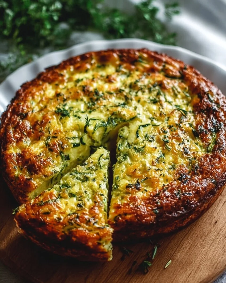 Delicious crustless zucchini pie made with fresh summer garden ingredients.